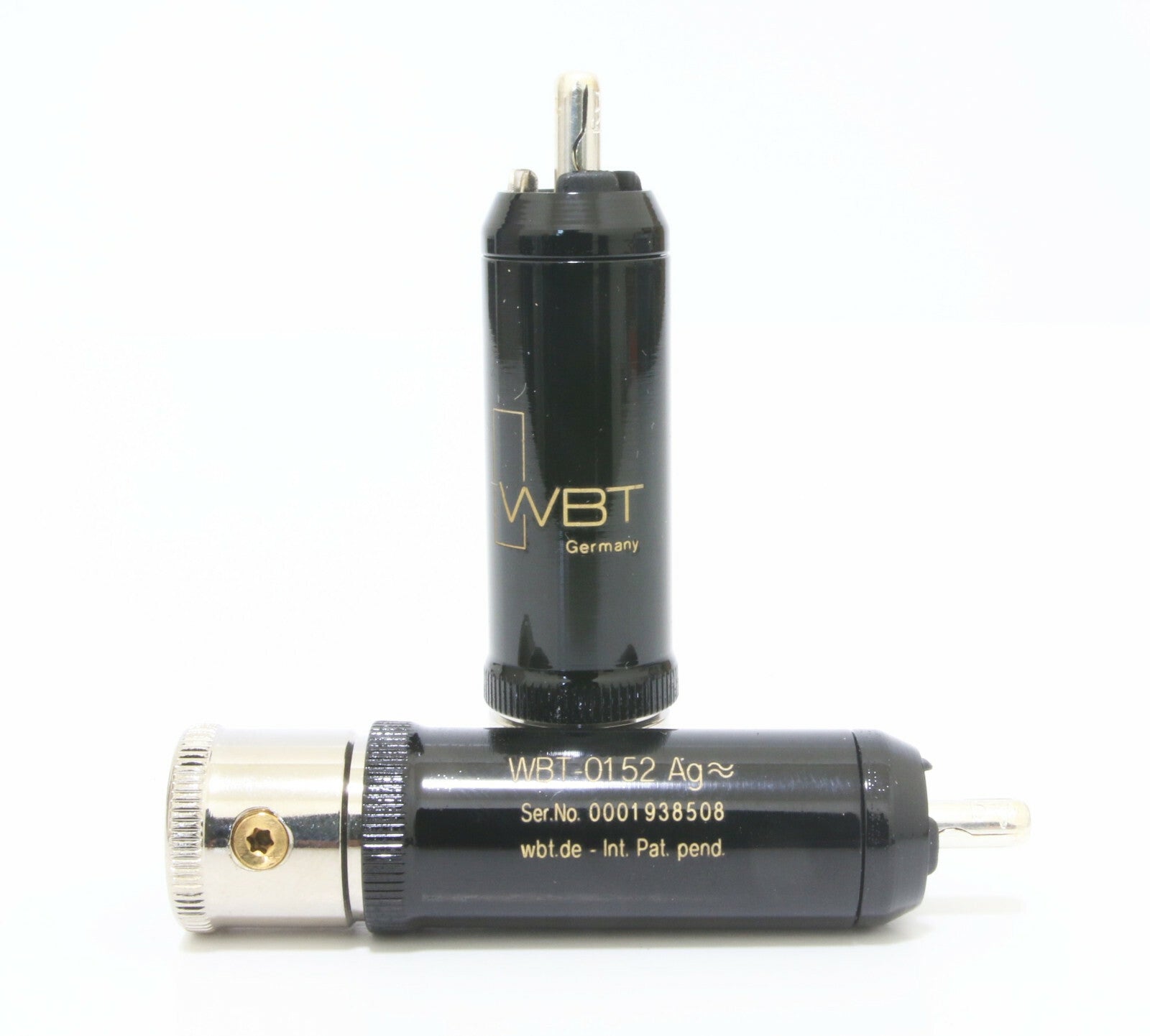  Genuine WBT 0152 0152AG silver RCA plug connector *2pcs 1