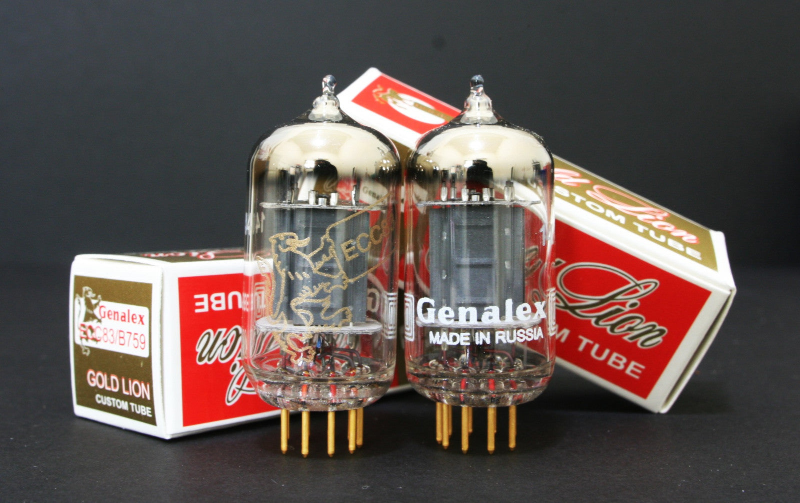 Match quad 4pc NEW Genalex Gold Lion 12AX7 ECC83 B759 Tubes ECC803S Cryo1