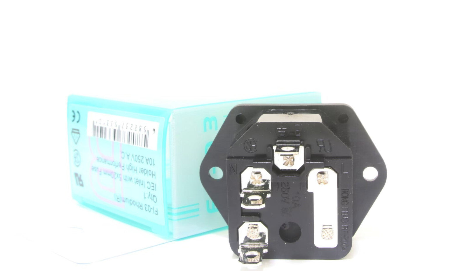 Genuine FURUTECH Japan FI-03 R High Performance AC power IEC Inlet (R) Rhodium*15