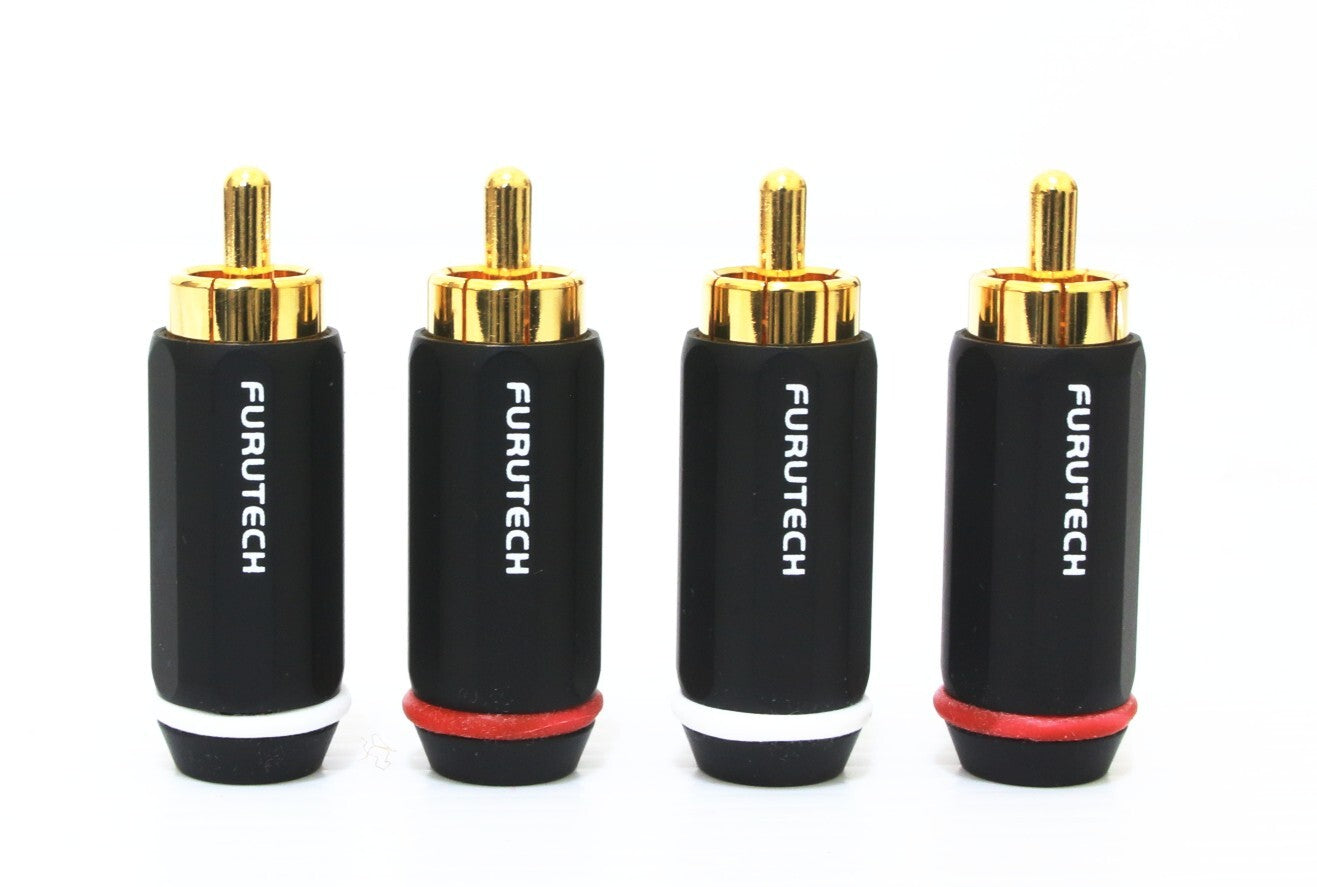 GENUINE 4pcs FURUTECH Japan FP-126(G) RCA Connector plug Gold Plated FP-1260