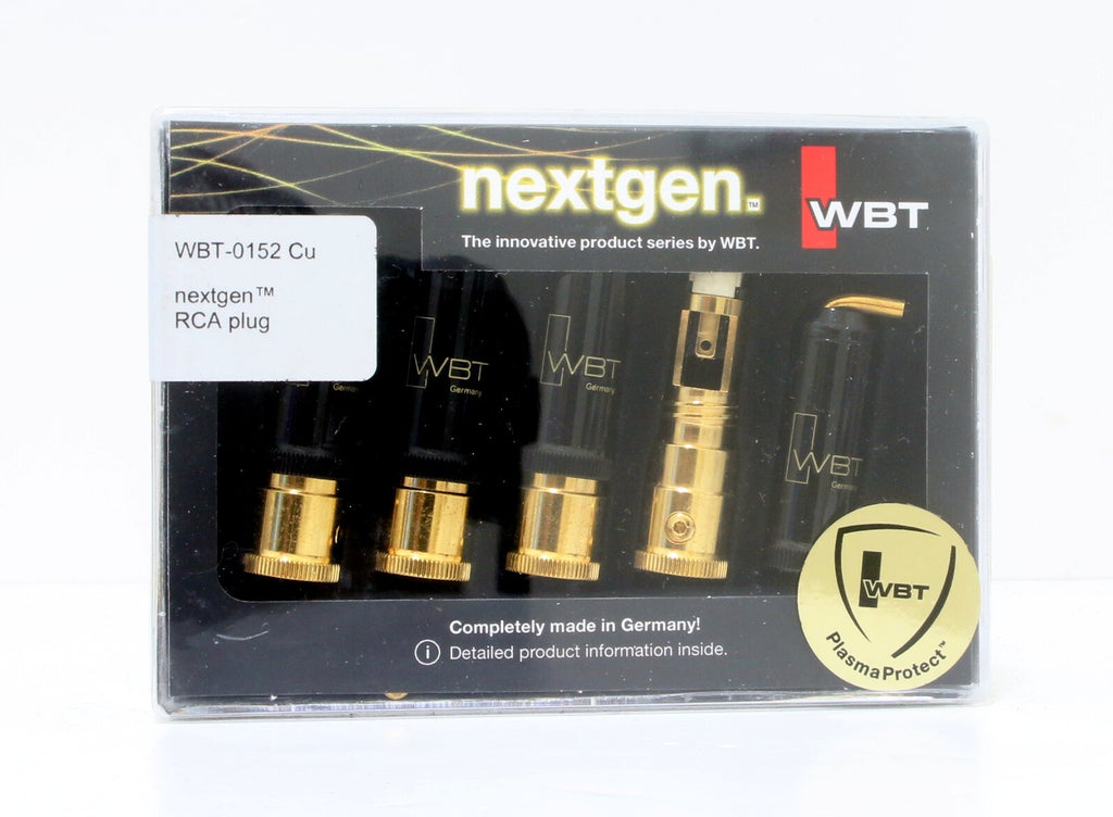 Genuine WBT 0152 0152cu gold plated RCA plugs connector *4pcs /1 set0