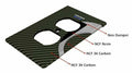 GENUINE Furutech 105-D NCF carbon fiber Top of the line Receptacle Cover *1PCS0