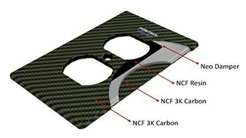 GENUINE Furutech 105-D NCF carbon fiber Top of the line Receptacle Cover *1PCS0