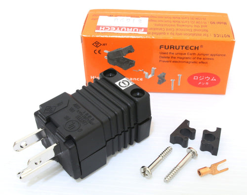 1set Furutech FI-15ME+ FI-15E (R) Rhodium IEC US Power Plug connectors for cable0
