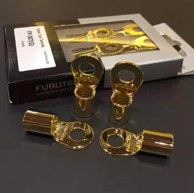 Furutech FP-307(G) GOLD Plated POWER Cable RING type Terminal Breaker *4pcs1