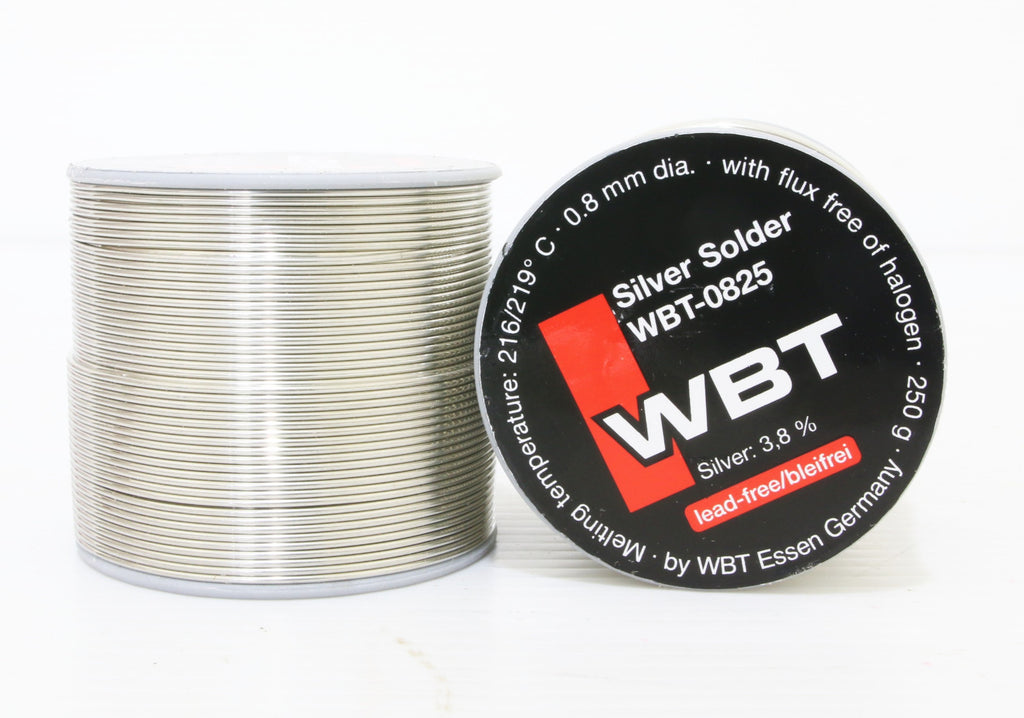 WBT  0825 73meter 0.8mm 3.8% Ag silver Solder for audio amplifier tubes0