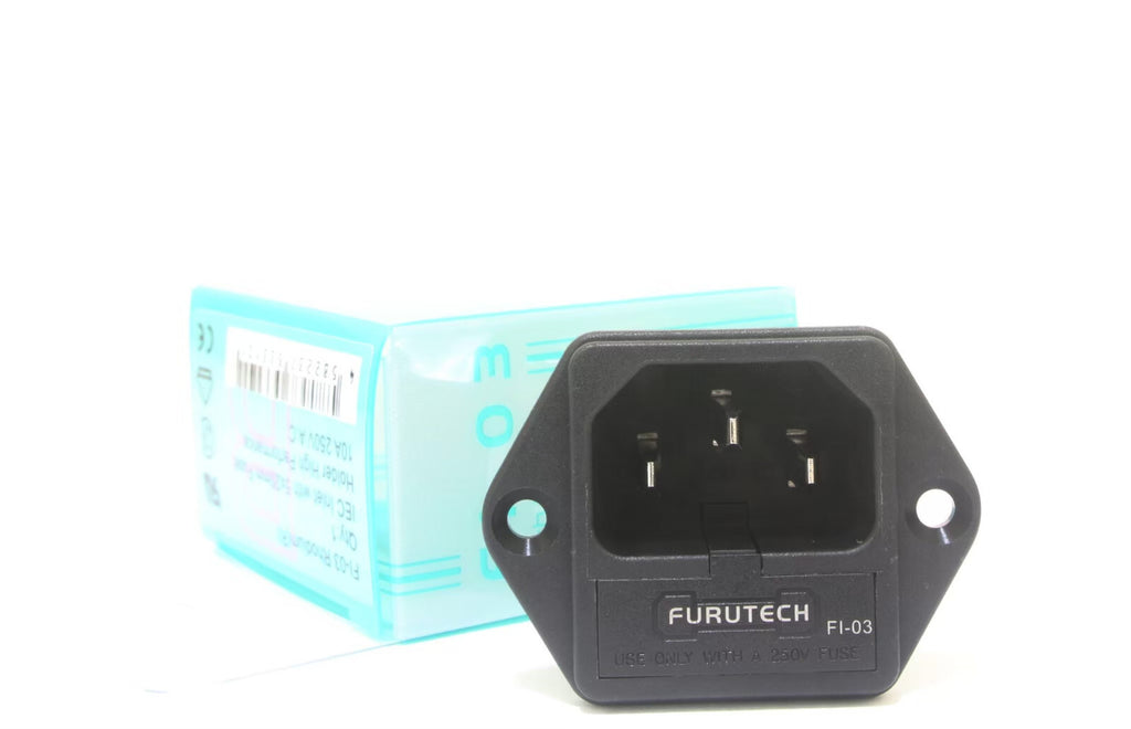 Genuine FURUTECH Japan FI-03 R High Performance AC power IEC Inlet (R) Rhodium*13