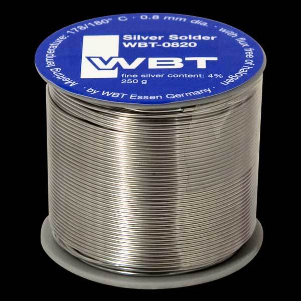 "10 feet" WBT -0820 0.8mm 4%Ag silver Solder2