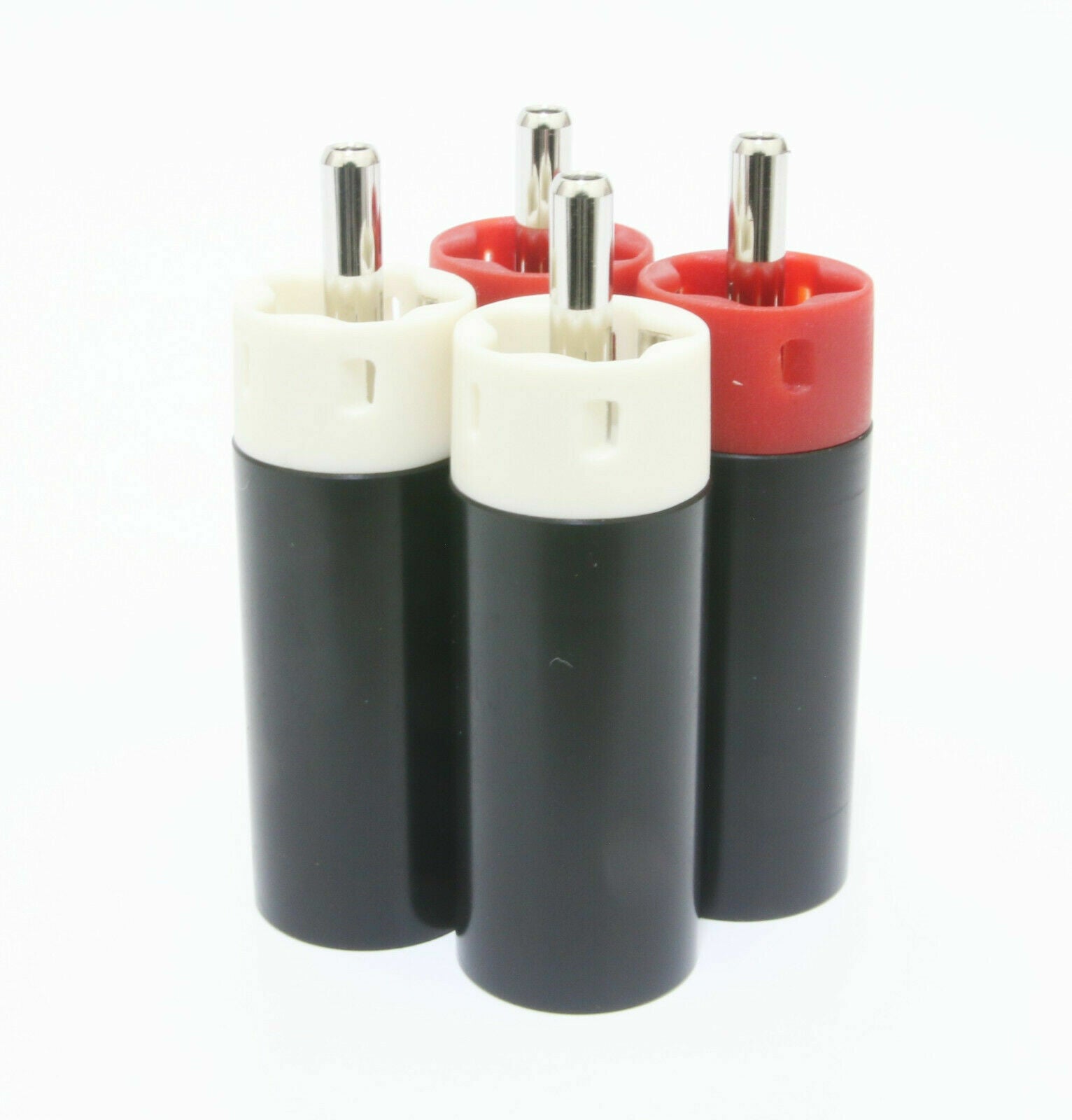 Star Line Tellurium RCA Plugs connectors 2 Pair 4pcs Cu/Ag/Au/Rh Four-layer3