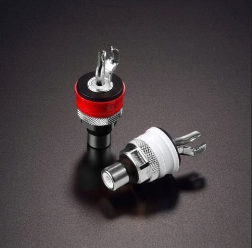 Genuine Furutech RCA connector SOCKET plug FP-901 (R) Rhodium plated 2pc boxed R0