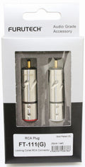 Genuine Furutech RCA Plug FT-111 (G) Gold Plated 4pcs Audio Connector0