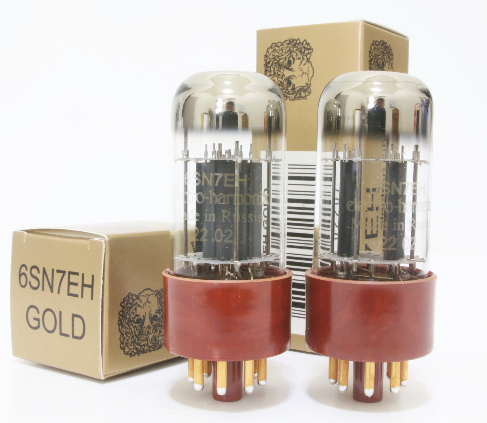 (Sweet Sound Edition) New Matched QUAD 4pcs EH GOLD 6sn7 GTB Tubes0