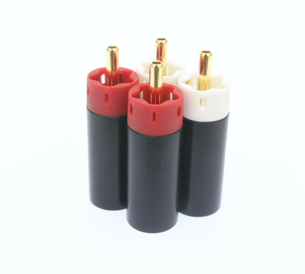 Star Line Gold Plated Tellurium Copper RCA Plug connector 4pcs (Not copies)0
