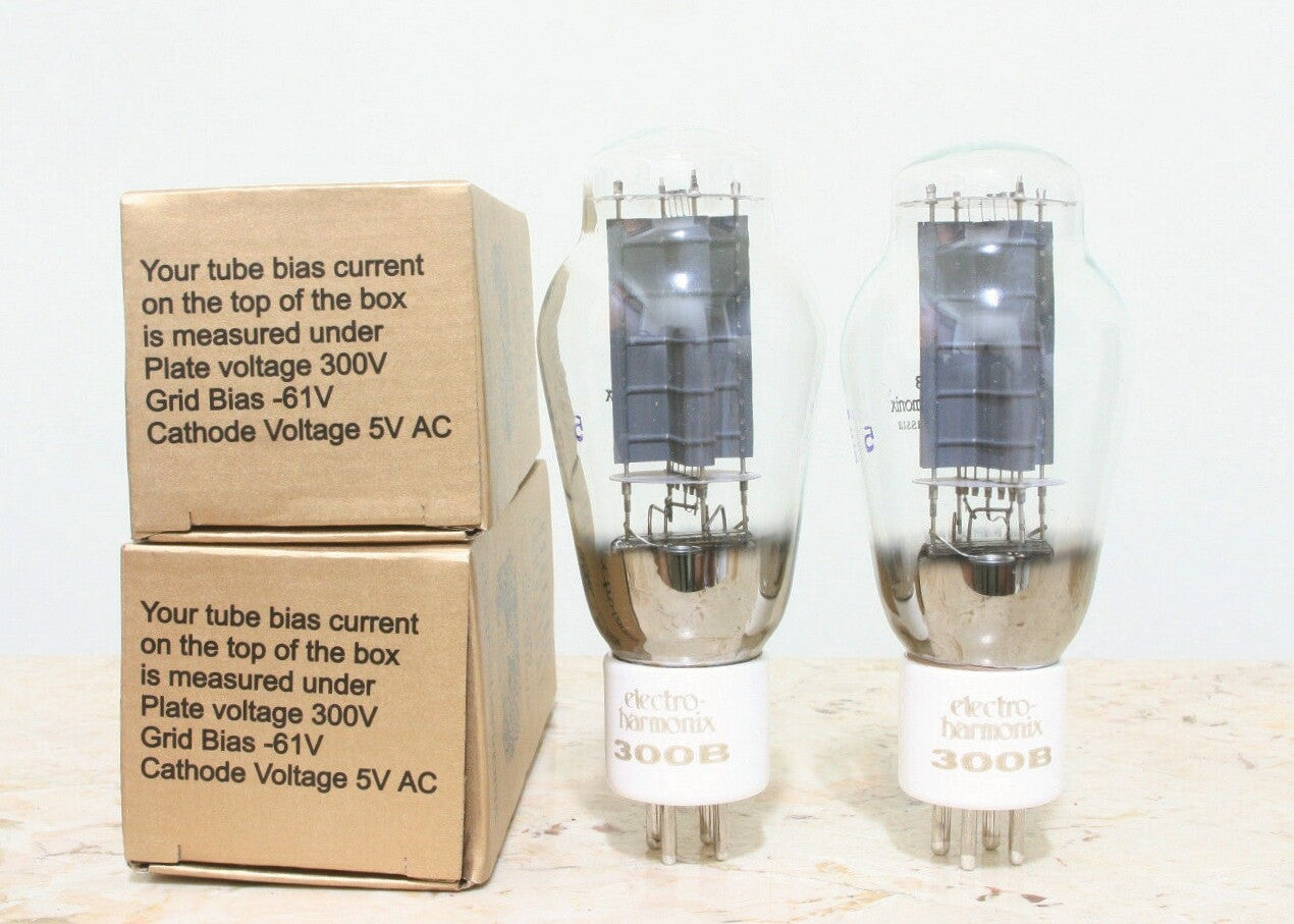 Factory Match 1 pair 2pc Electro Harmonix 300B tubes (Sweet Eidition)1