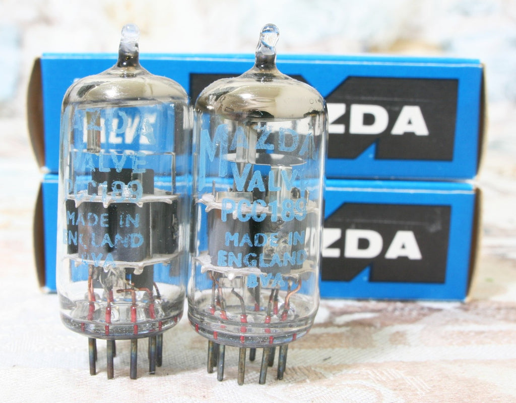NOS 2pcs MAZDA PCC189 7ES8 TUBEs similar ECC88 6DJ8 E88CC0