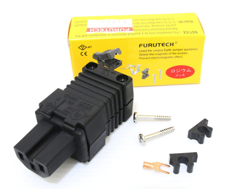 1set Furutech FI-15ME+ FI-15E (R) Rhodium IEC US Power Plug connectors for cable1