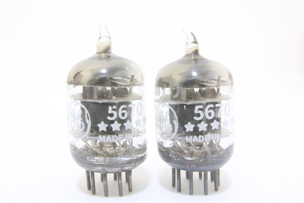 Match 1 Pair GE 5670 3 mica SQ getter TUBES 6N3 396A Western Electric0