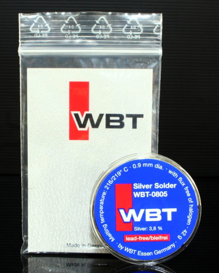 Genuine One spool WBT -0805 32.8ft/0.9mm 3.8%Ag 42g silver Solder 0