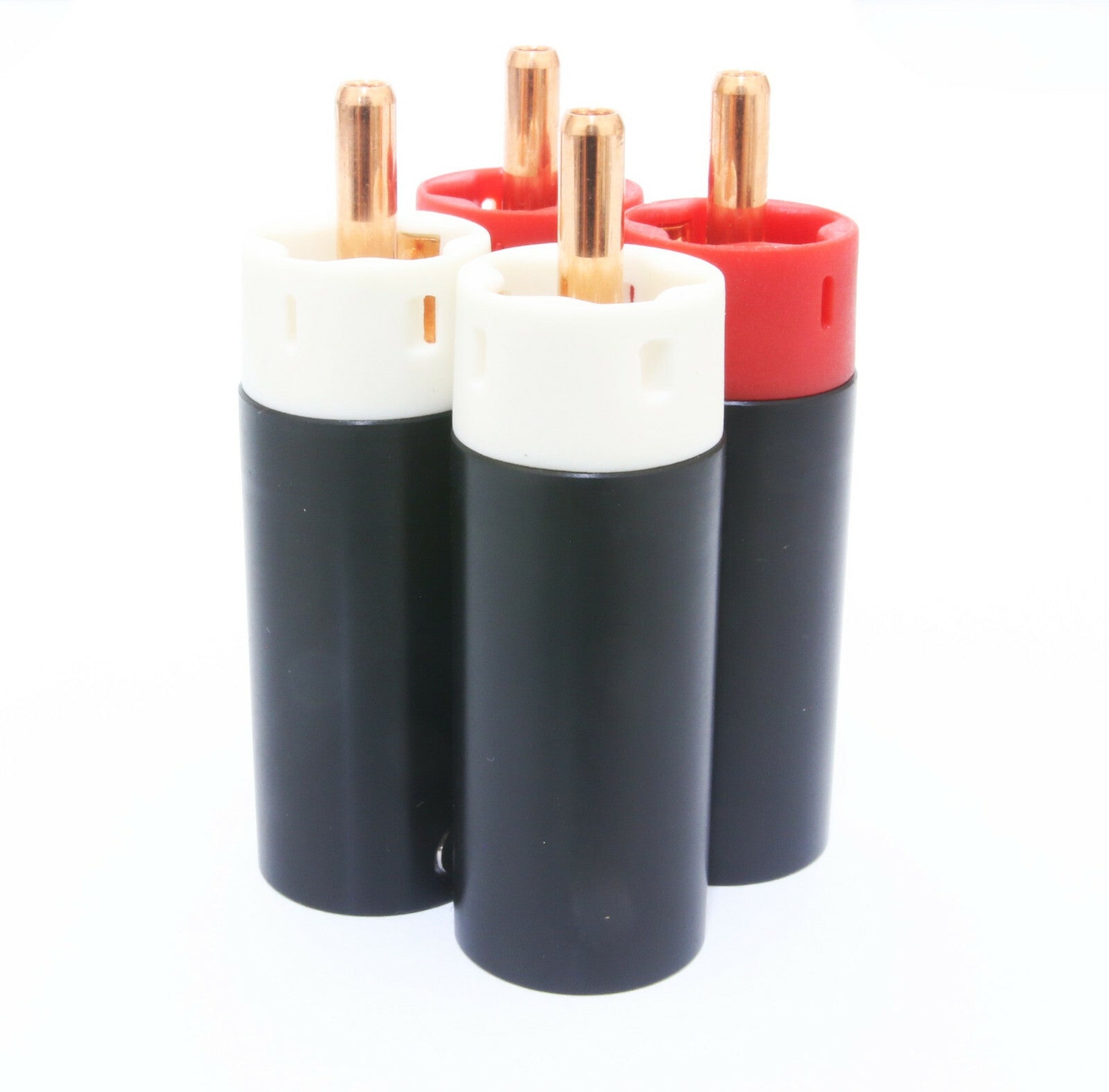 4pcs Star Line Tellurium Copper RCA Plugs connectors (POM case/not copy)0