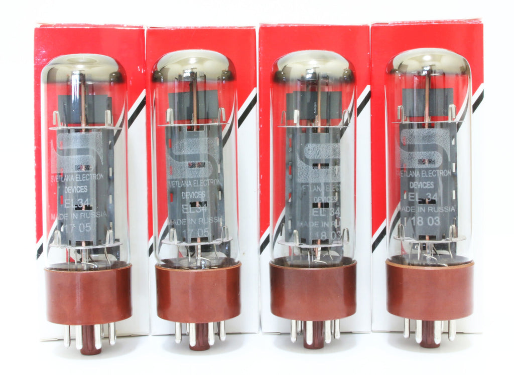 Platinum Match Quad  Svetlana EL34 tubes  for amplifier KT-77 6CA70