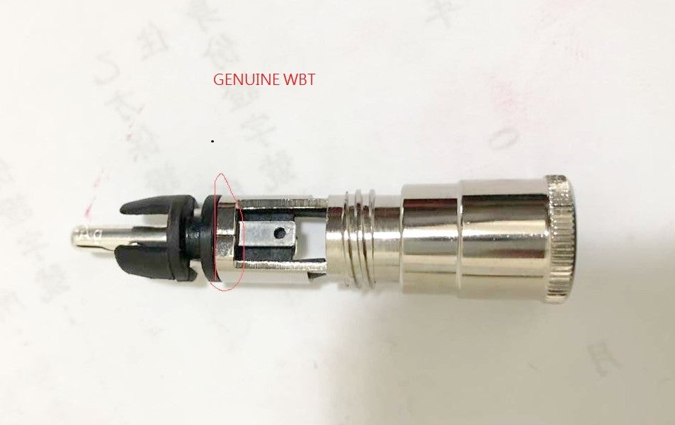  Genuine WBT 0152 0152AG silver RCA plug connector *2pcs 5