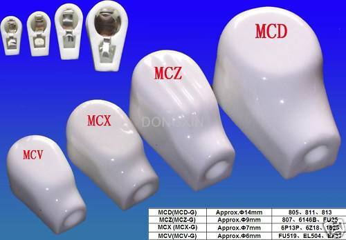 MCD-G GOLD 805 813 811 tubes CAP sockets GOLD 4pcs1