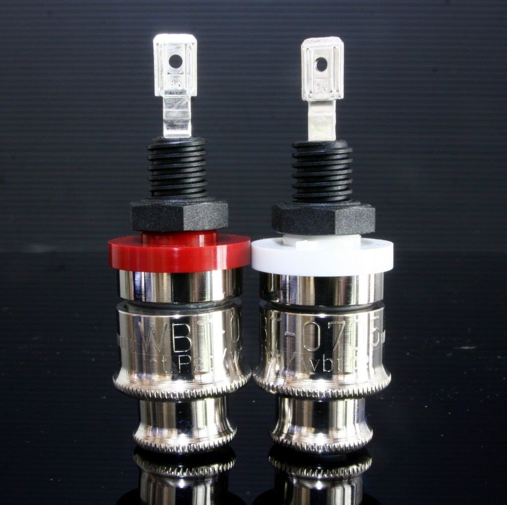 WBT 0705ag 0705 silver red white Banana amplifiers connector Binding Posts 4pcs 2